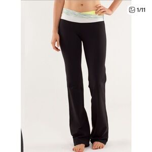 Lululemon Astro Pant Black Grey Green size 6 US